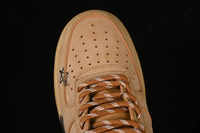 All categories Nk Air Force 1 Air Force series Nk Air Force 1 Low Air Force low top Nike Air Force 1'07 Low Wheat color graffiti Air Force 1 low top casual sneakers CJ9179-700